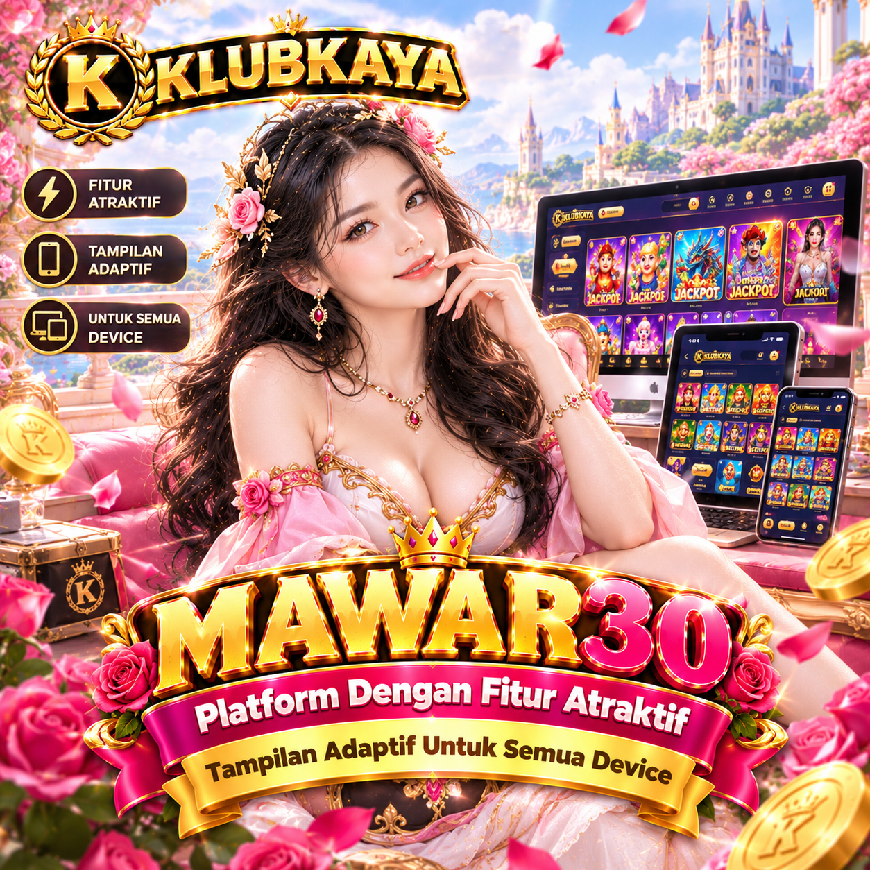 MAWAR30 : Platform Dengan Fitur Atraktif Tampilan Adaptif Untuk Semua Device